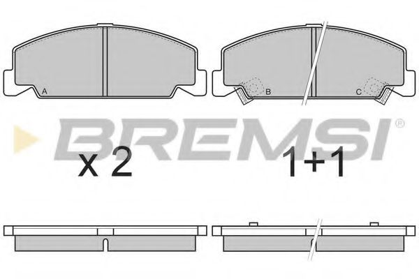 BREMSI BP2634 Тормозные колодки BREMSI 