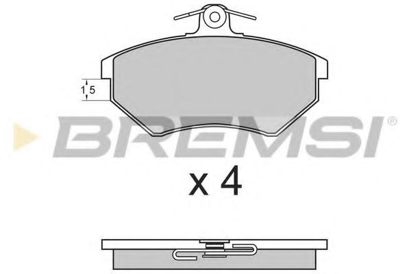 BREMSI BP2642 Тормозные колодки BREMSI для BMW