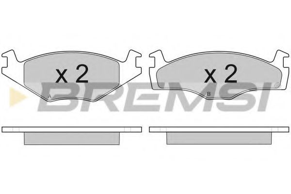 BREMSI BP2645 Тормозные колодки BREMSI для SEAT