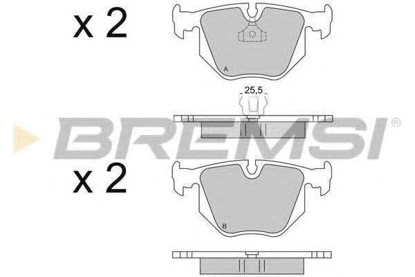 BREMSI BP2652 Тормозные колодки BREMSI для BMW