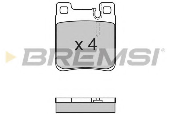 BREMSI BP2653 Тормозные колодки BREMSI для MERCEDES-BENZ