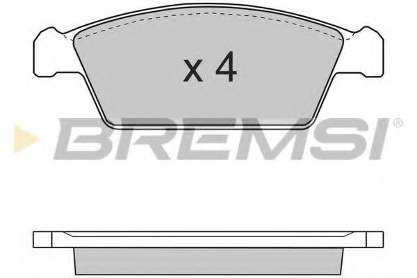 BREMSI BP2668 Тормозные колодки для DAEWOO TICO