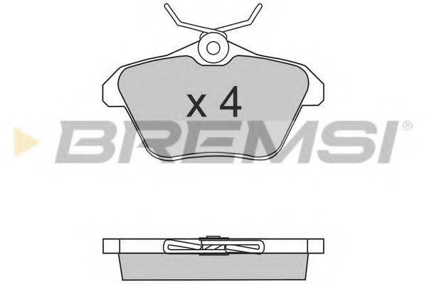 BREMSI BP2680 Тормозные колодки BREMSI 