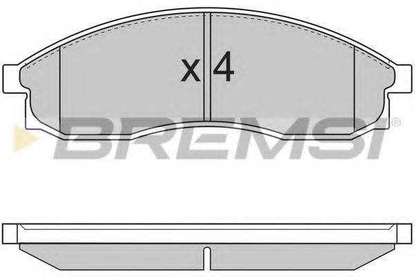 BREMSI BP2726 Тормозные колодки BREMSI для NISSAN