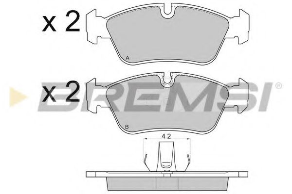 BREMSI BP2745 Тормозные колодки BREMSI для BMW