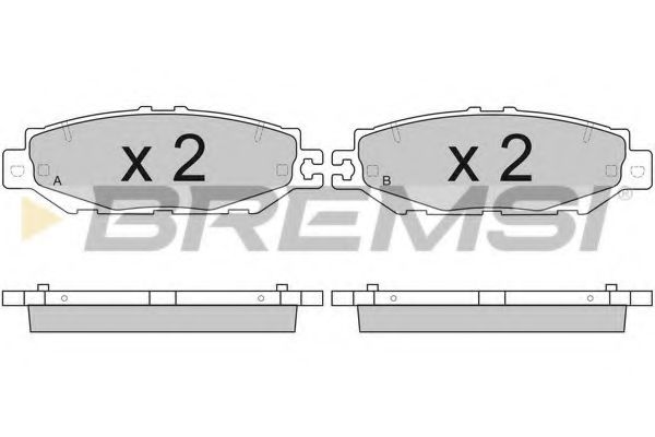 BREMSI BP2753 Тормозные колодки BREMSI для LEXUS