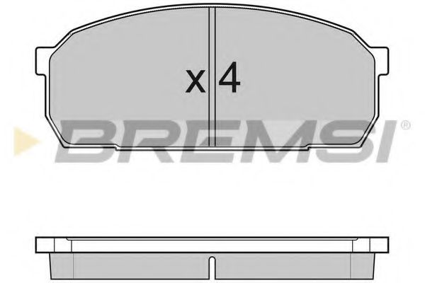 BREMSI BP2756 Тормозные колодки BREMSI для MAZDA