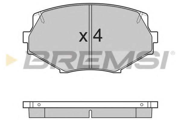 BREMSI BP2760 Тормозные колодки BREMSI для MAZDA