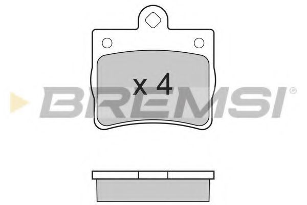 BREMSI BP2771 Тормозные колодки BREMSI для MERCEDES-BENZ
