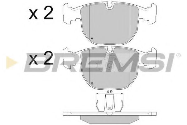 BREMSI BP2774 Тормозные колодки BREMSI для BMW X5