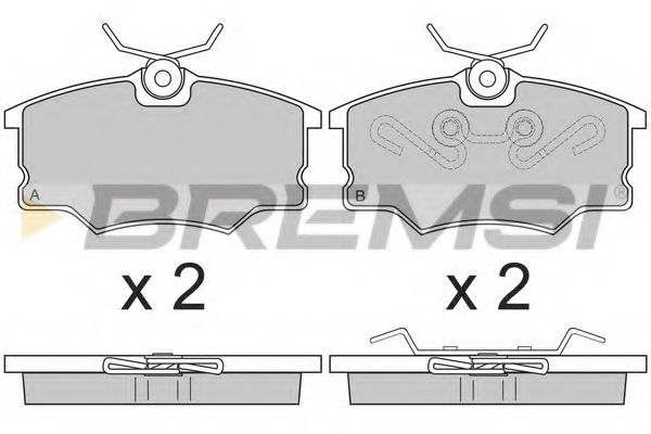 BREMSI BP2805 Тормозные колодки BREMSI для OPEL