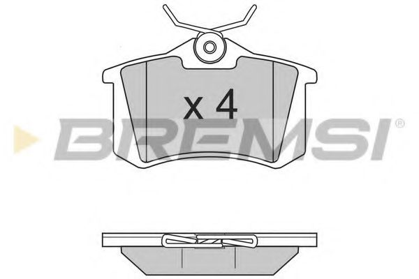 BREMSI BP2806 Тормозные колодки BREMSI для FIAT