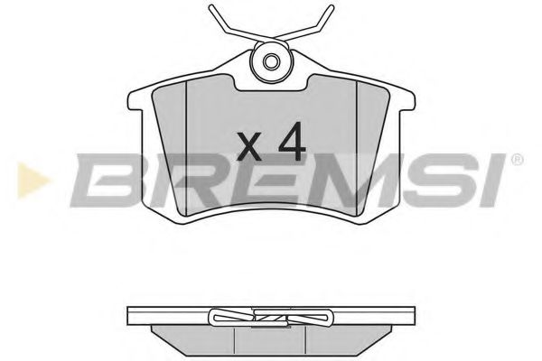BREMSI BP2807 Тормозные колодки BREMSI для SEAT