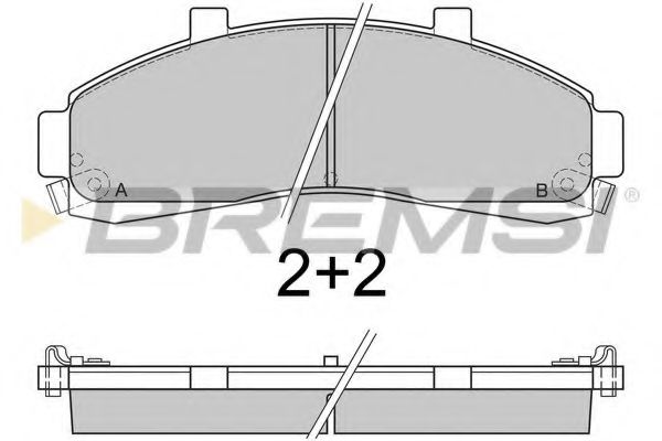 BREMSI BP2829 Тормозные колодки BREMSI для MAZDA