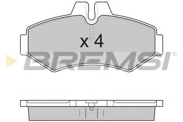 BREMSI BP2845 Тормозные колодки BREMSI для MERCEDES-BENZ