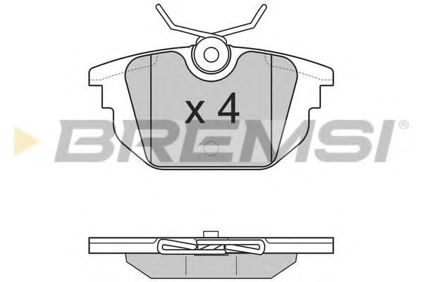 BREMSI BP2850 Тормозные колодки BREMSI для ALFA ROMEO
