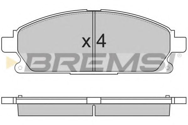 BREMSI BP2857 Тормозные колодки для INFINITI QX