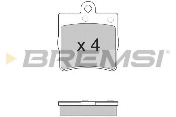 BREMSI BP2861 Тормозные колодки BREMSI для MERCEDES-BENZ