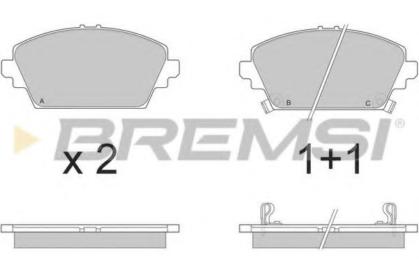 BREMSI BP2870 Тормозные колодки для ROVER