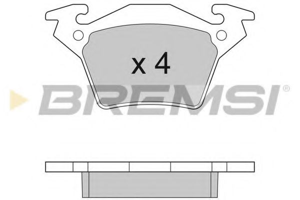 BREMSI BP2880 Тормозные колодки BREMSI для MERCEDES-BENZ