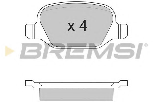 BREMSI BP2890 Тормозные колодки BREMSI для ALFA ROMEO