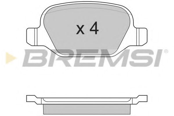 BREMSI BP2891 Тормозные колодки BREMSI для FIAT