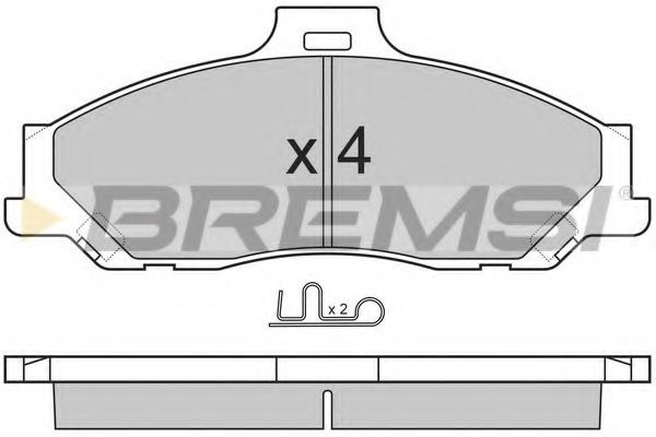 BREMSI BP2905 Тормозные колодки BREMSI для FORD