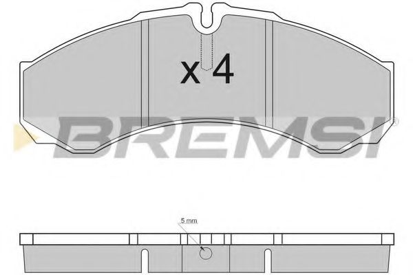 BREMSI BP2925 Тормозные колодки BREMSI для IVECO