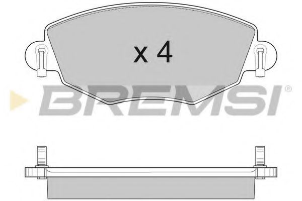 BREMSI BP2926 Тормозные колодки BREMSI для JAGUAR