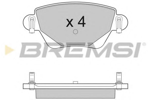 BREMSI BP2927 Тормозные колодки BREMSI для JAGUAR