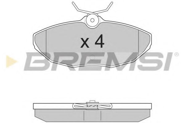 BREMSI BP2934 Тормозные колодки BREMSI для JAGUAR