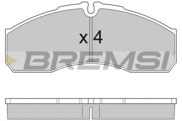 BREMSI BP2952 Тормозные колодки BREMSI для IVECO