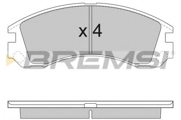 BREMSI BP2953 Тормозные колодки BREMSI для MITSUBISHI