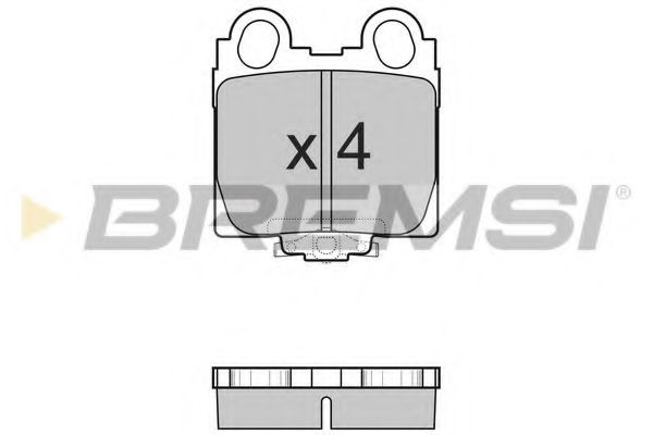 BREMSI BP2962 Тормозные колодки BREMSI для LEXUS