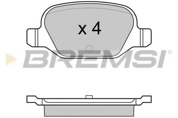 BREMSI BP2974 Тормозные колодки BREMSI для FIAT