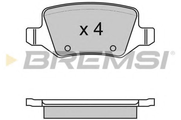 BREMSI BP2983 Тормозные колодки BREMSI для MERCEDES-BENZ