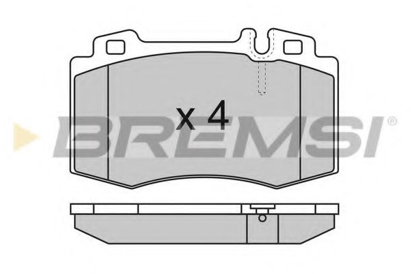 BREMSI BP2986 Тормозные колодки BREMSI для MERCEDES-BENZ