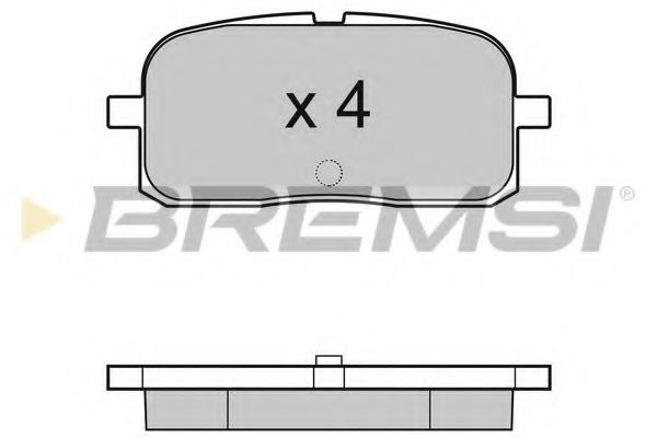 BREMSI BP2988 Тормозные колодки для TOYOTA PASEO