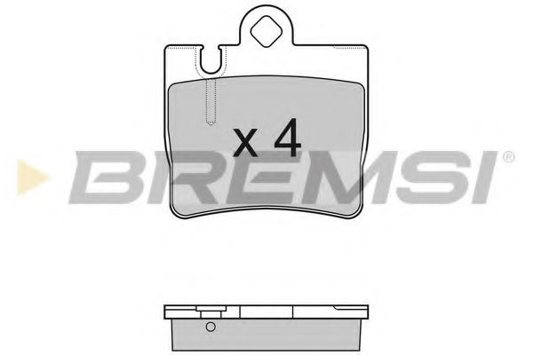BREMSI BP2999 Тормозные колодки BREMSI для MERCEDES-BENZ