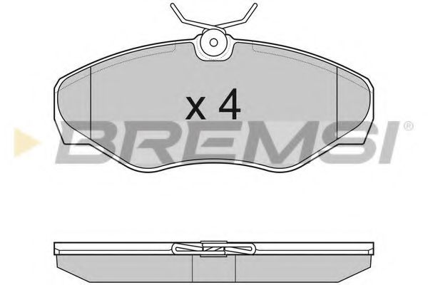 BREMSI BP3012 Тормозные колодки BREMSI для RENAULT