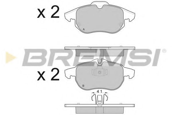 BREMSI BP3014 Тормозные колодки BREMSI для OPEL