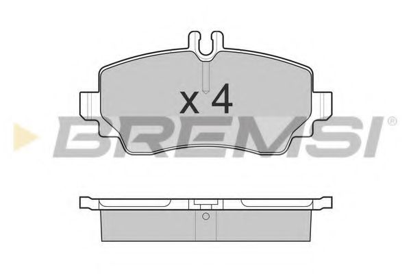 BREMSI BP3015 Тормозные колодки BREMSI для MERCEDES-BENZ