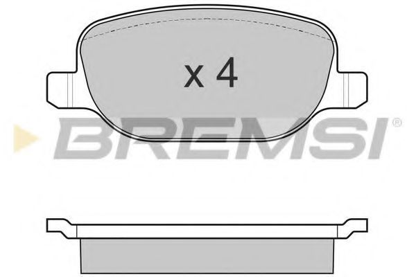 BREMSI BP3024 Тормозные колодки BREMSI для ALFA ROMEO