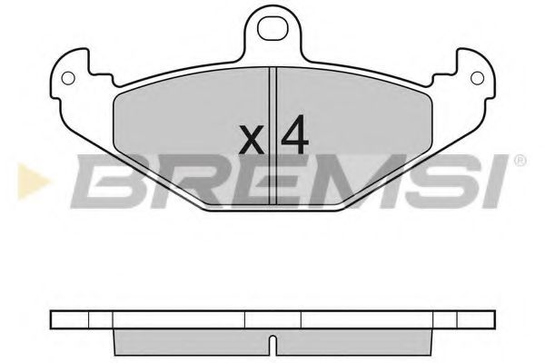 BREMSI BP3033 Тормозные колодки для OPEL SPEEDSTER
