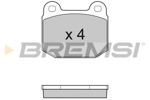 BREMSI BP3035 Тормозные колодки для OPEL SPEEDSTER