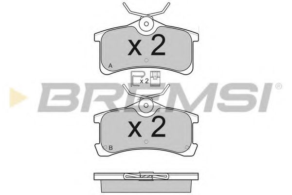 BREMSI BP3107 Тормозные колодки BREMSI для LEXUS