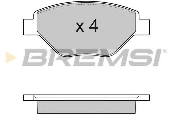 BREMSI BP3113 Тормозные колодки BREMSI для RENAULT