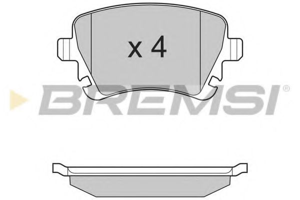 BREMSI BP3130 Тормозные колодки BREMSI для SEAT