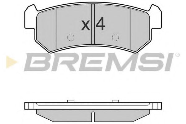 BREMSI BP3148 Тормозные колодки BREMSI для DAEWOO