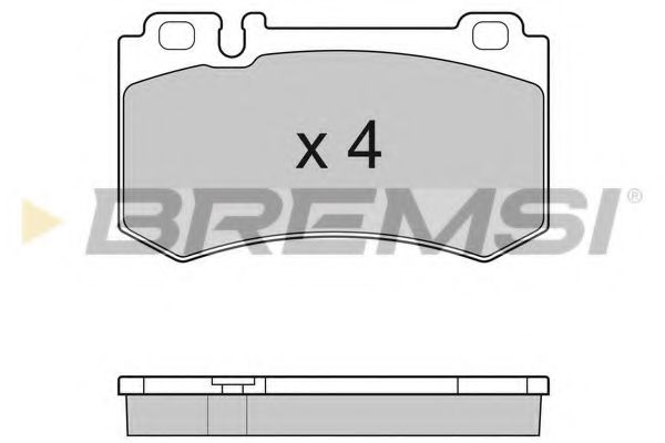 BREMSI BP3164 Тормозные колодки для MERCEDES-BENZ SLR (R199)